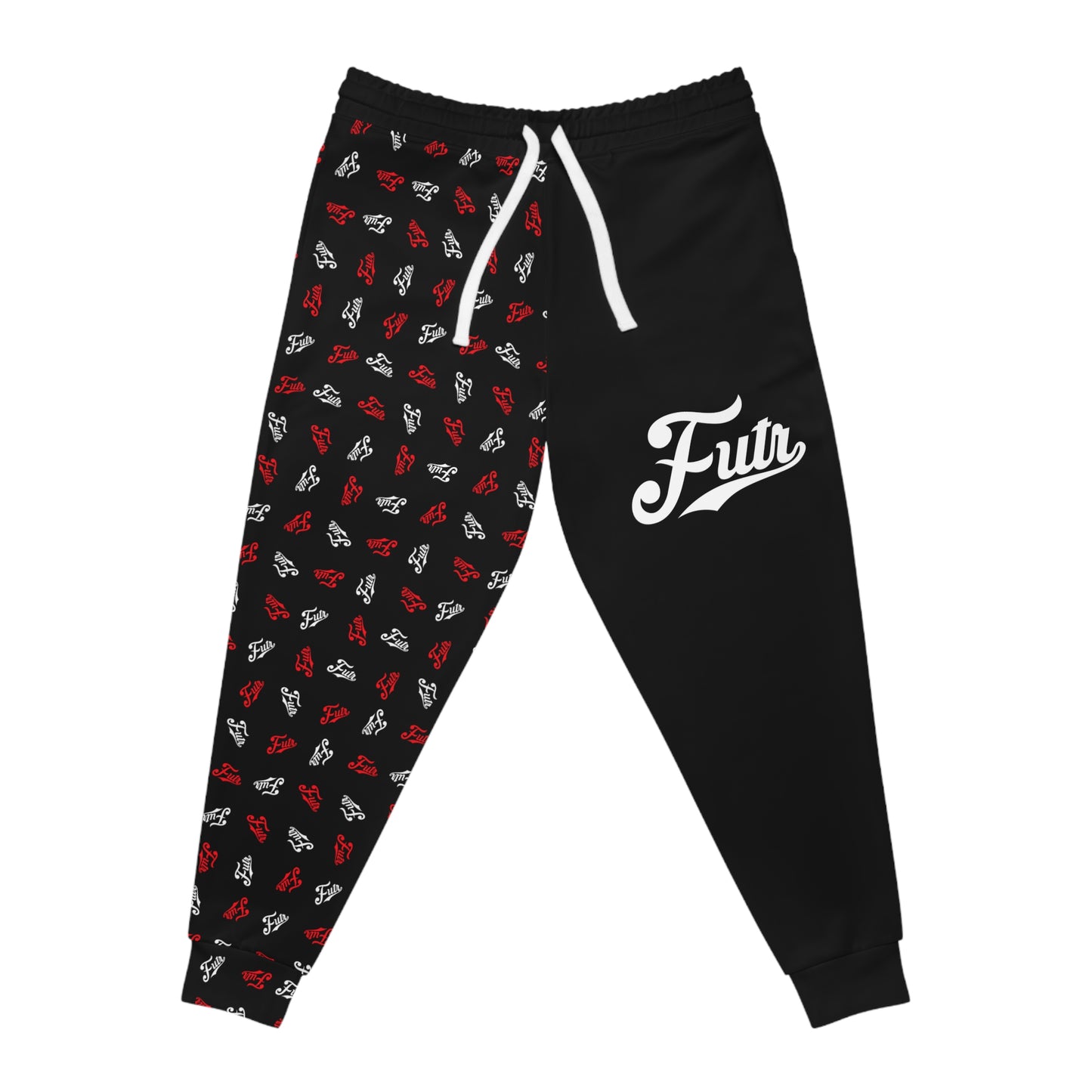 Black Print Joggers