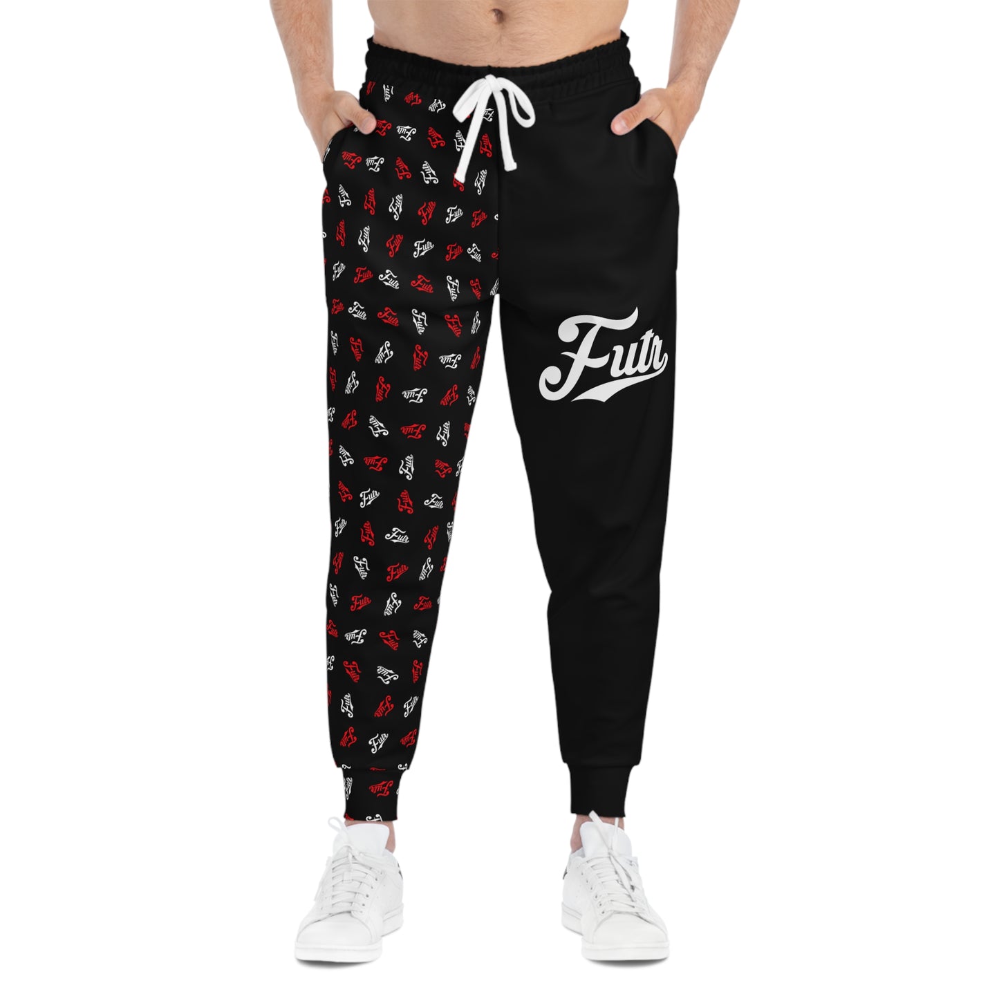 Black Print Joggers
