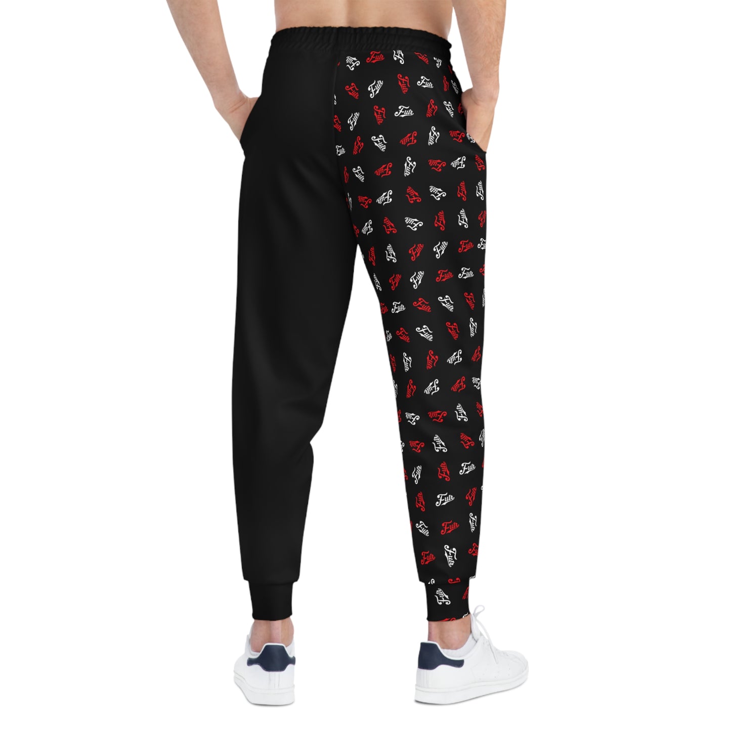 Black Print Joggers