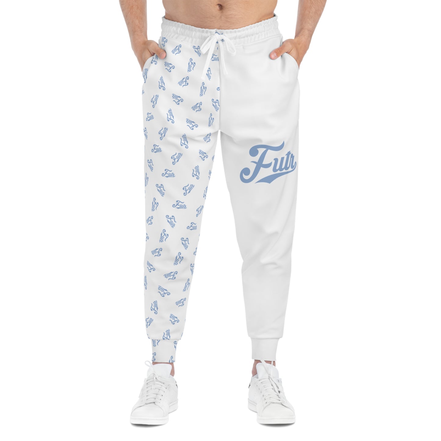 Light Blue Print Joggers